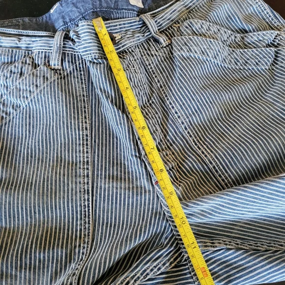 Blue Striped Denim Pants 36x34 - Picture 3 of 13